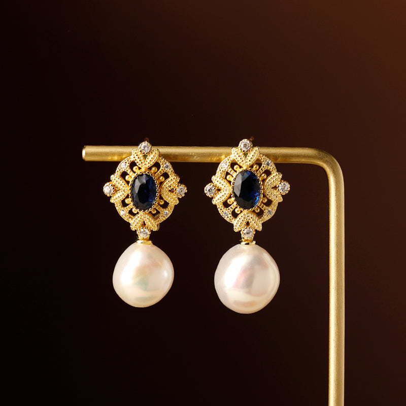 Baroque Court Pearl Earrings