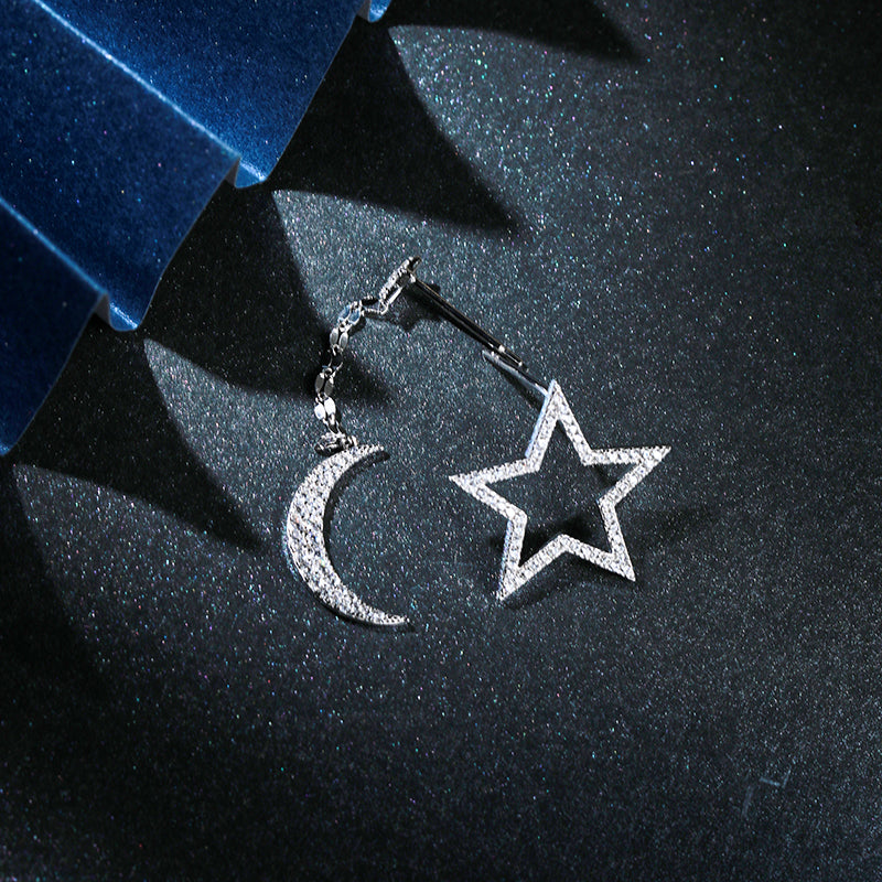 Star and Moon Earrings