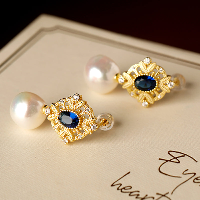 Baroque Court Pearl Earrings