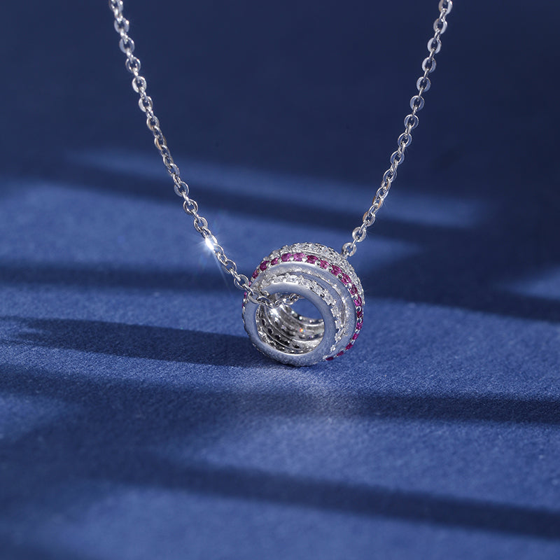 Lucky Bead Silver Necklace