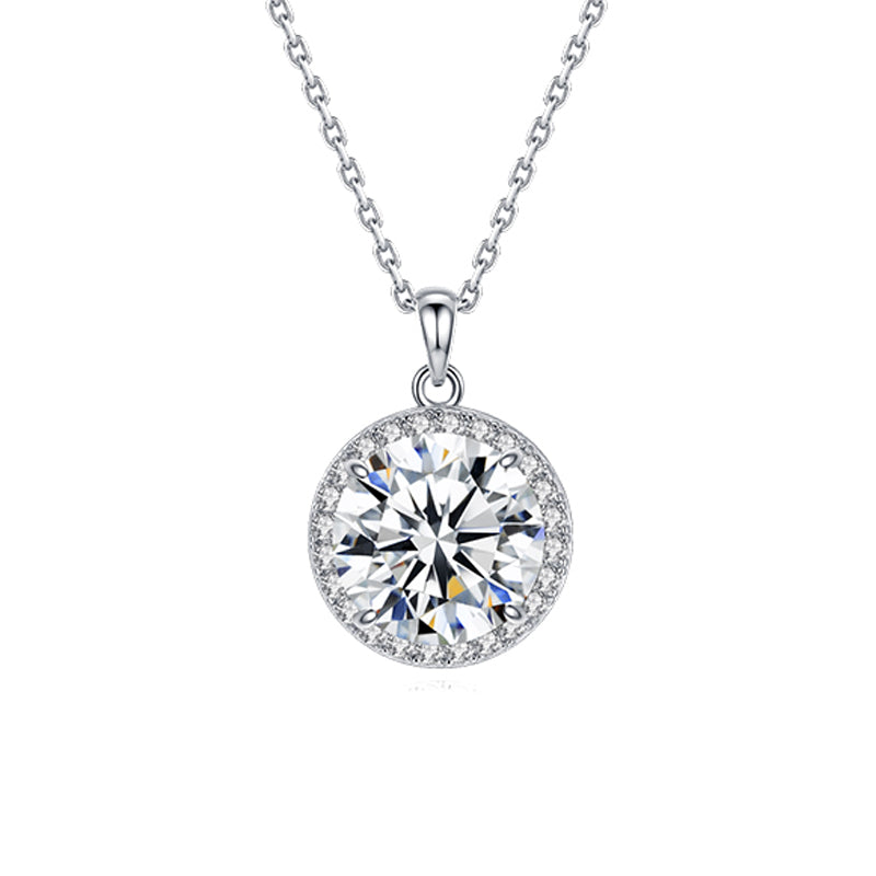 Sparkling Cubic Zirconia Silver Necklace
