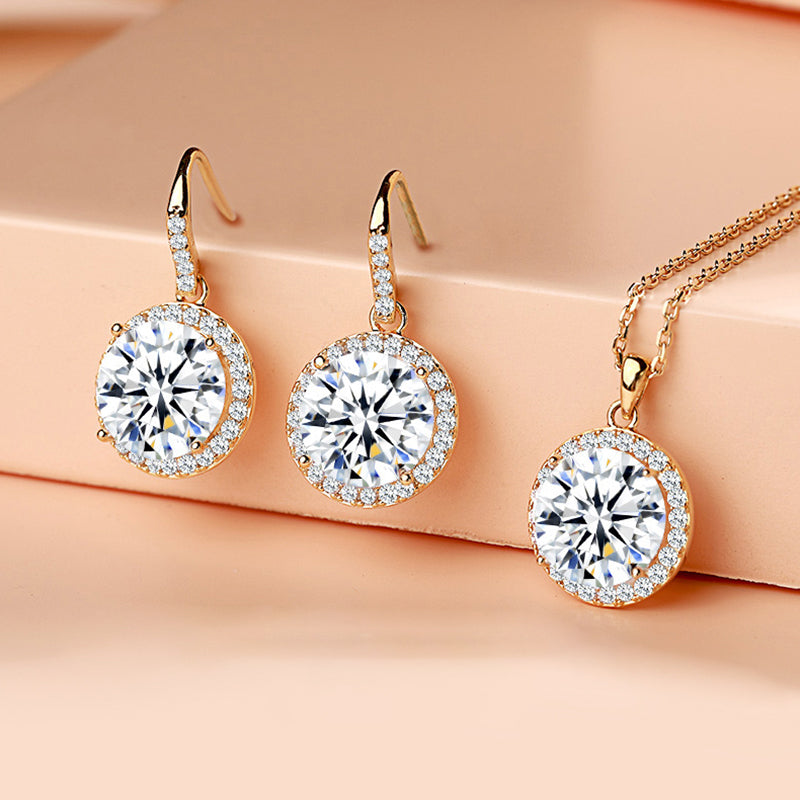 Sparkling Cubic Zirconia 14K Earrings