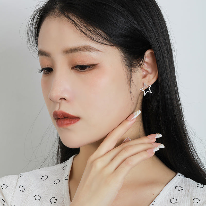 Star and Moon Earrings