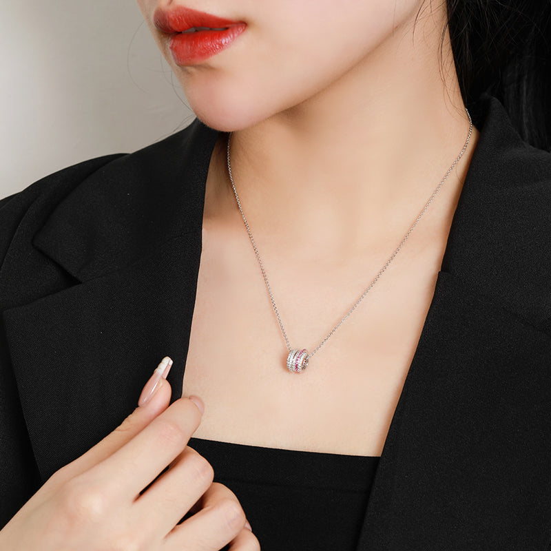 Lucky Bead Silver Necklace