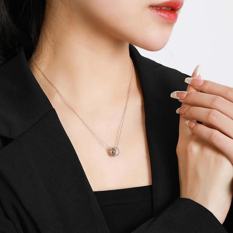 Lucky Bead Silver Necklace