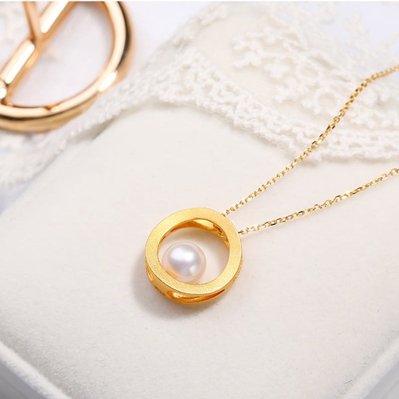 Pearl Hoop Necklace