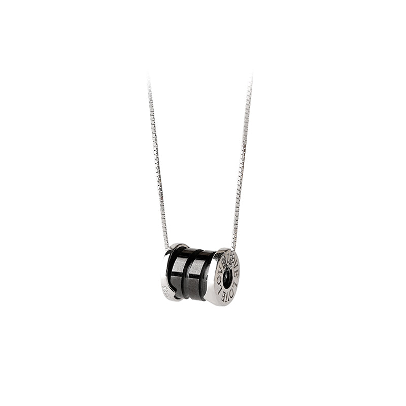 Black Ceramic Passepartout Necklace