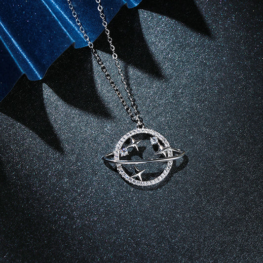 Star Track Silver Necklace