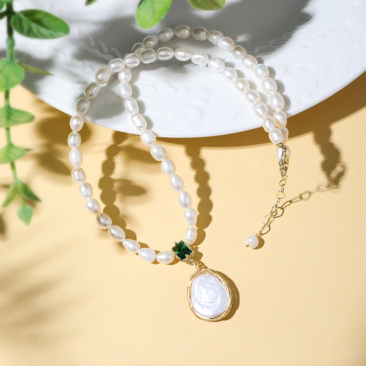 Handcrafted Baroque Pearl Necklace