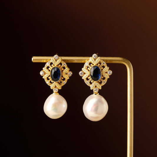 Baroque Court Pearl Earrings