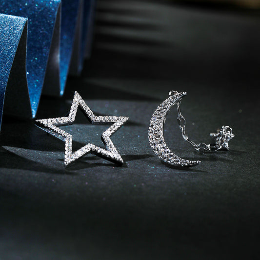 Star and Moon Earrings