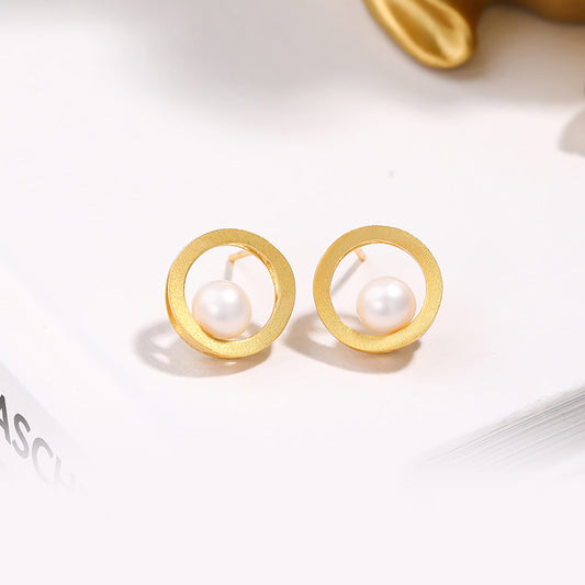 Pearl Hoop Earrings