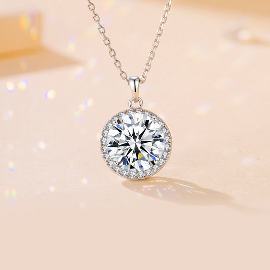 Sparkling Cubic Zirconia Silver Necklace