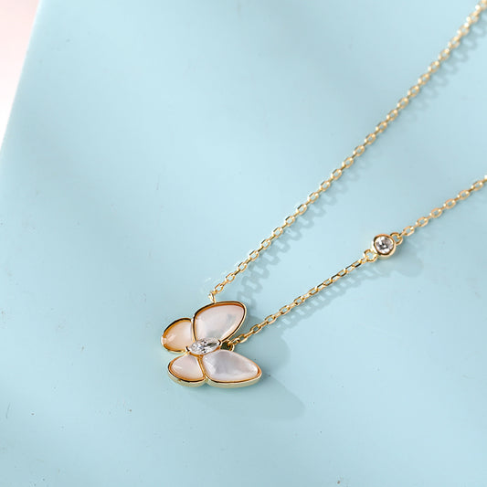 Butterfly Mother-of-Pearl Necklace