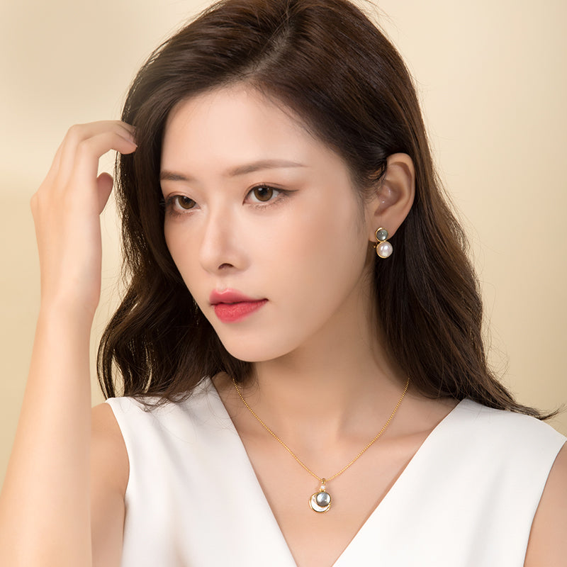 [DOROCY] 14k Vivian Colorbar Long Earrings 韓国アクセ Korean Long Chain Earrings For Women Silver Colour Long