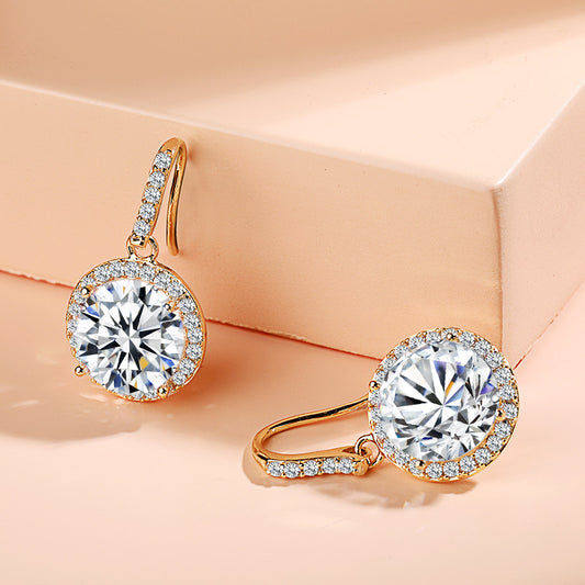 Sparkling Cubic Zirconia 14K Earrings