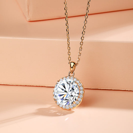 Sparkling Cubic Zirconia 14K Necklace